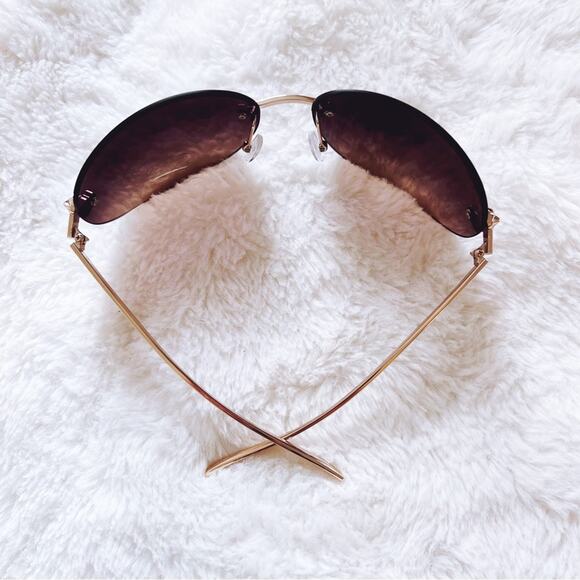 Ophelia Brown Floral Chic Sunglasses - Picture 6 of 10